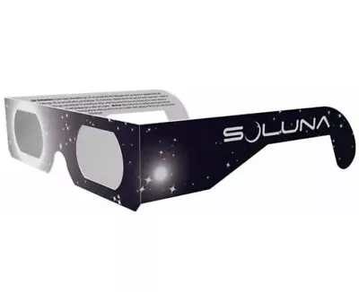 Soluna Solar Eclipse Glasses - CE & ISO Certified - MADE IN U.S.A. • $1.99