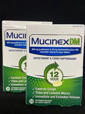 Mucinex Dm 600mg 40 Tablets Exp 2026 Scuff Box • $14.98