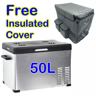 50L 12V/24V/240V Portable Car Boat Fridge Freezer With Free Insulated Cover • $395