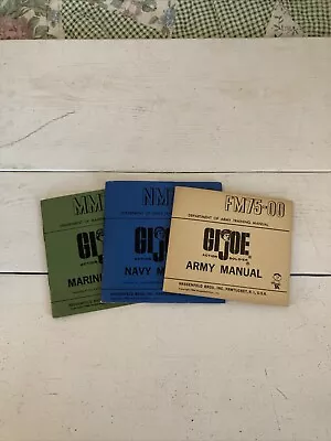 Vintage GI Joe Fm75-00 Army Marine And Navy Manual Lot • $10