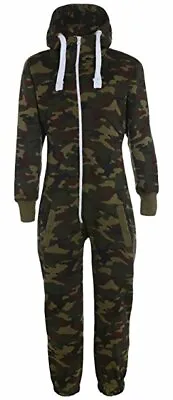Unisex Adult Camoflauge Onsies Men Pyjamas Sleepwear Ladies Army Dress All In 1  • $24.80