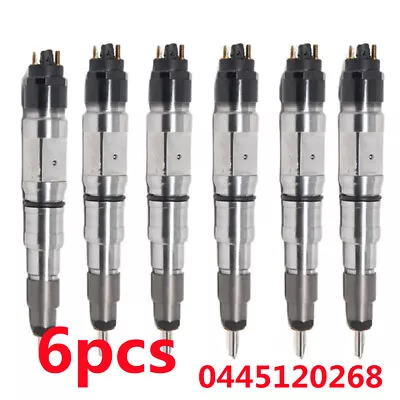 6X Fuel Injector 0445120080 65.10401-7004A Fits For Daewoo Doosan DL06 Engine • $619