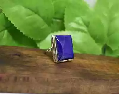 Fine Blue Lapis Lazuli Gemstone 925 Sterling Silver Handmade Ring All Size • $19.69