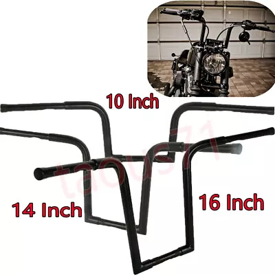 Fit Kawasaki Vulcan 800/900/1500/1600 Gloss Black Frisco Ape Hangers Handlebars • $122.99