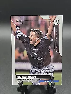 2023-24 TOPPS UEFA CLUB COMPETITIONS FLAGSHIP Michael Owen Historic HAT-TRICK  • $4.99