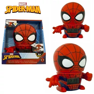 Spider-man Lego Alarm Digital Clock Led Light Sound Display Action Figure Toy • $49.95