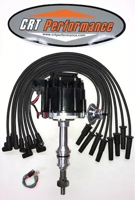 Big Block Ford Hei Distributor 351c351m400429460 + 8mm Usa Plug Wires Black • $134.94