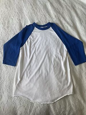 Vintage Baseball T Shirt Mens Large Soffe Raglan Single Stitch USA • $20
