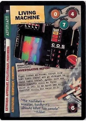 X-Files CCG Living Machine XF97-0348v2 • $0.99