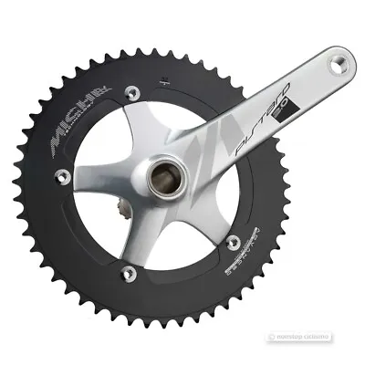 Miche PISTARD 2.0 Single Speed Track Crankset : 49T 170 Mm 1/8  SILVER • $219.95