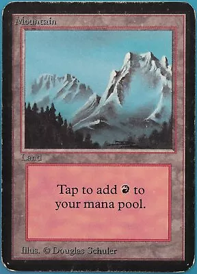 Mountain (B Snowy) Alpha HEAVILY PLD Basic Land MAGIC CARD (ID# 450172) ABUGames • $18.94