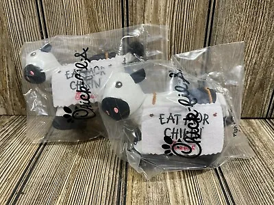 Set Of 2 Chick-fil-A Mini Cow Plush Eat Mor Chikin Advertising Promo • $12