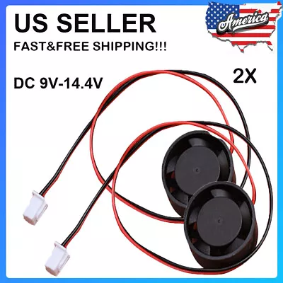 2x DC 12V Mini 2510 Brushless DC Cooling Fan 800RPM Quiet Large Air Volume Fan U • $10.88