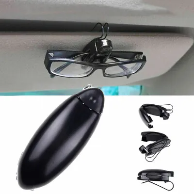 Car Sunvisor Sunglasses Eye Glasses Clip Card Holder Clip Auto Accessories Black • £2.63