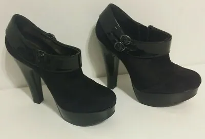 £33.99 • Buy Red Herring Ladies Shoes Ankle Boots UK 5 EUR 38 Black Faux Suede  Platform 