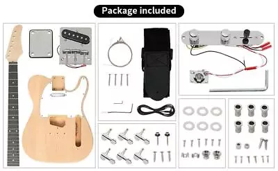 New Unfinished DIY TL Style Electric Guitar Kit  Build Your Own Guitar • $57.99