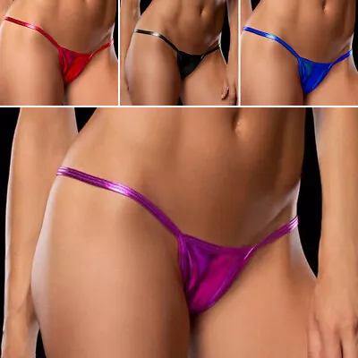 Womens Ladies Mini Thong Micro Sexy G-String Underwear Lingerie Knickers Panties • £2.39