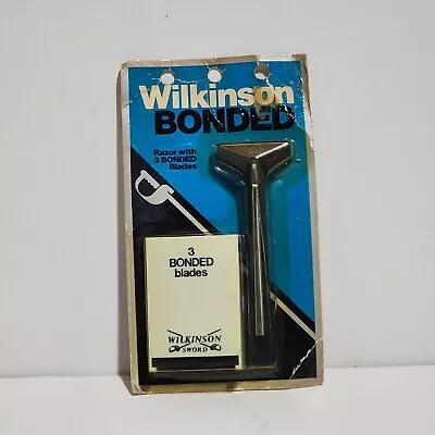 Vintage Wilkinson Bonded Razor New In Package With 3 Blades • $6.99