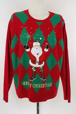 Jolly Sweaters Mens Ugly Christmas Sweater Size XL • $9.66