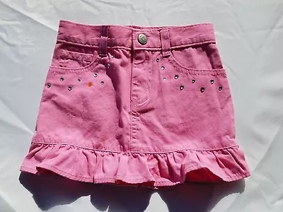 Gymboree Girls Butterfly Blossoms Skirt Size 3 Pink Rhinestones  Adjusters • $11.99