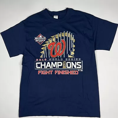 Washington Nationals World Series Champions 2019 T-Shirt Size Large￼ • $20