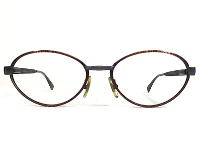 Vintage Gucci Eyeglasses Frames GG2283 PM7 Antique Brown Purple Round 52-20-130 • $99.99