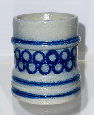 Vintage Merkelbach Salzglasur Goebel  Stoneware Shot Glass/ Toothpick Holder 2” • $10
