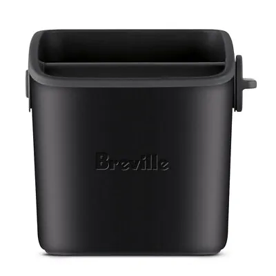 $64 • Buy Breville The Knock Box Mini Container Tamper Bin For Coffee Grind Black Truffle