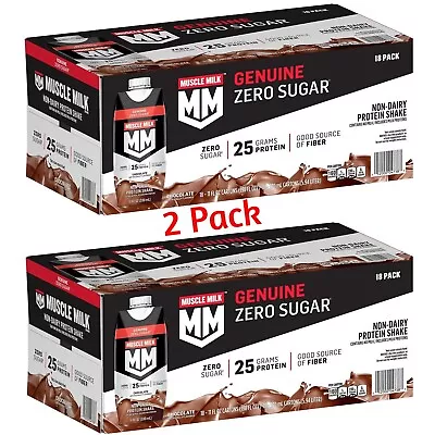 Muscle Milk Genuine Protein Shake Chocolate 11 Fl. Oz. 18 Pk (2 Pack) • $69.65