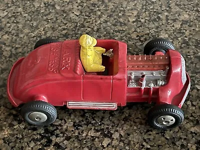 Marx Red Sparkling Hot Rod 3 Roadster Straight 8 Engine Friction Car 1950s • $35