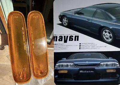 NAVAN Jdm S14 Oem Amber Zenki Indicator Turn Signal Light Set 200sx 240sx Silvia • $550