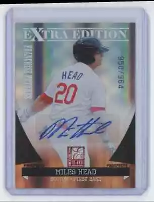 2011 Donruss Elite Extra Edition Franchise Futures Miles Head Auto Baseball Card • $5.40