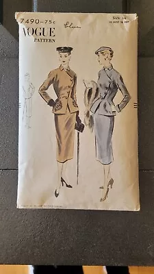 Vintage Vogue Suit Pattern Complete With Instructions Size 14 • $12