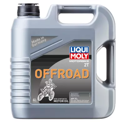 LIQUI MOLY 20184 Off-Road Semi-Synthetic 2T 2 STROKE Oil 4 LITRES 1 GALLON JUG • $29.99