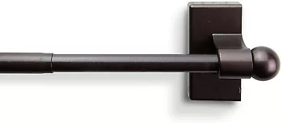 17 - 30 In Rod Desyne Magnetic Curtain Rod - Cocoa - MAG-07 - 272-1410-78 • $24.99