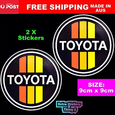 Retro Toyota Sticker X 2 JDM Vintage Toyota Stickers Turbo Drift • $7.45