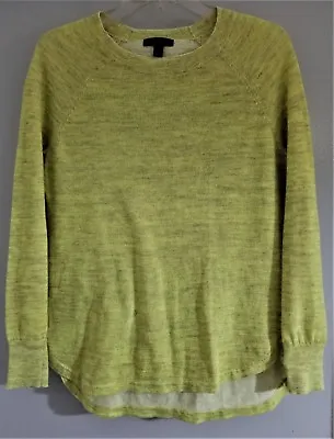 Auth J. Crew Pullover Long Sleeves Knit Sweater Preowned Apple Green Sz Xs • $21.99