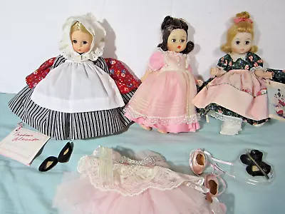 3 Madame Alexander Dolls Little Women Huggins Mother Goose Ballerina Outfit Shoe • $24.99