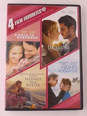 A Walk To Remember The Lucky One Message In A Bottle.. (DVD 4-film) - J1022 • $3.99