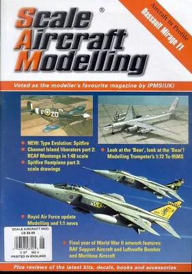 Scale Aircraft Modelling V27 N4 Ww2 Italy Fiat G.50 Color Dassault Mirage F1 • £3.18