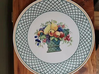 Villeroy And Boch Basket FLAT Cake Plate No Rim 13  • $29.95