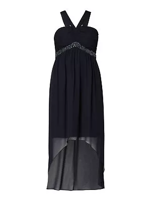 Jake's Ladies Cocktail Dress Mullet Beads Navy Gr.40 • $103.15