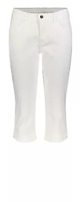 MAC Dream Capri White Denim 5469-90-0355 D010 - Regular Fit Stretch Capri Jeans • £116.44