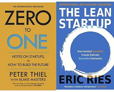 Zero To One & The Lean Startup ( Combo Set Of 2 Books ) - Paperback • $50.81