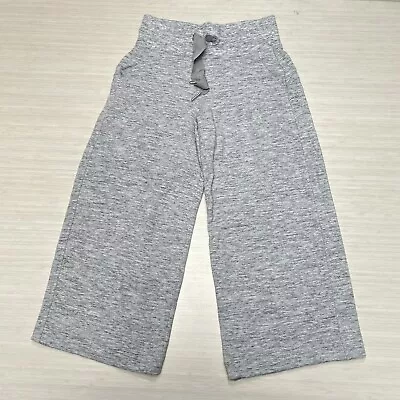 Athleta Size XXSP Balance Wide Leg Crop Pants Heathered Gray 2XS Petite • $29.98