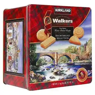 Kirkland Walkers Premium Shortbread Selection Gift Tin 4.6 Lbs Cookies Biscuits • £62.66