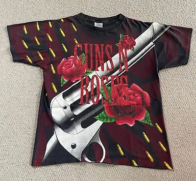 Vintage Guns & Roses 1993 Size Large T-Shirt Single Stitch Brockum Wild Oats • £199.99