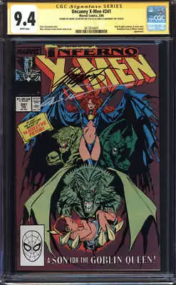 X-men #241 Cgc 9.4 White Pages // Signed By Chris Claremont + Silvestri 1989 • $170