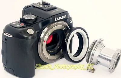 Leica LTM LEICA L39 Screw Mount To Panasonic Lumix GH5 Micro 4/3 Adapter = NEW! • £9.72