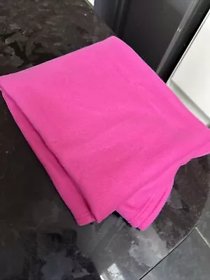 £7.50 • Buy Hot Pink Plain Fleece Blanket Warm Sofa Bed Throw Over 120 X 150cm